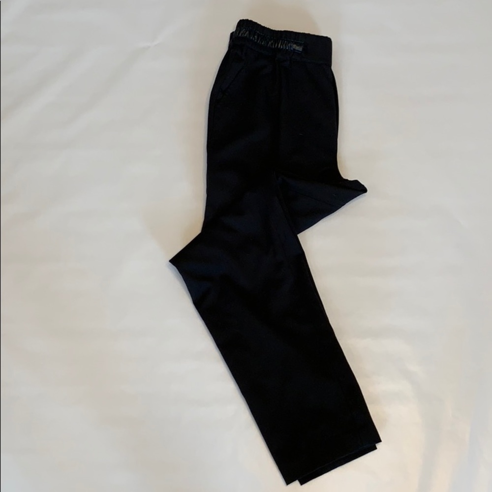 High waisted black pants